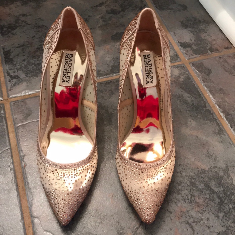 Badgley Mischka Wesley Crystal Embellished Shoe